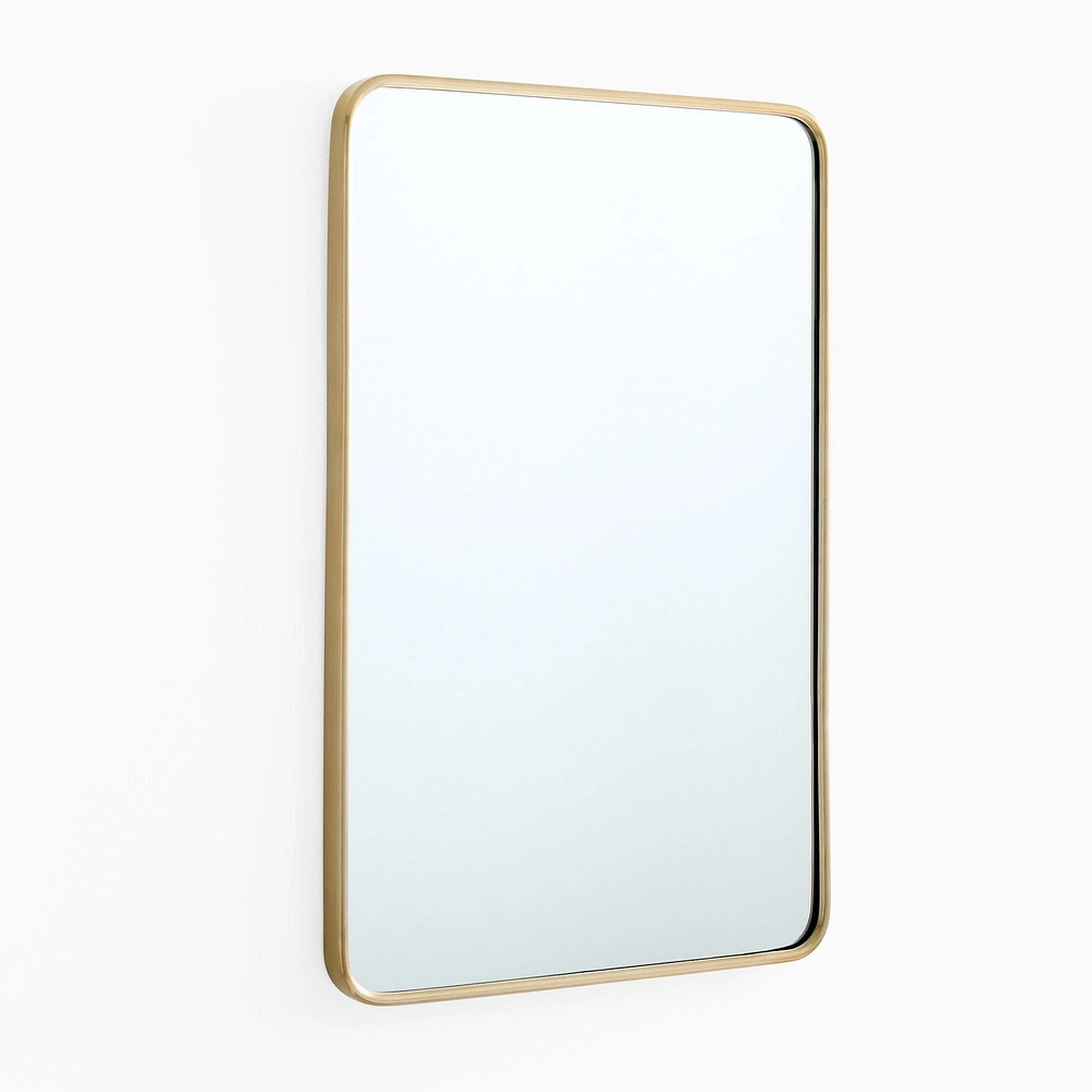 Streamline Metal Rounded Edge Wall Mirror | West Elm