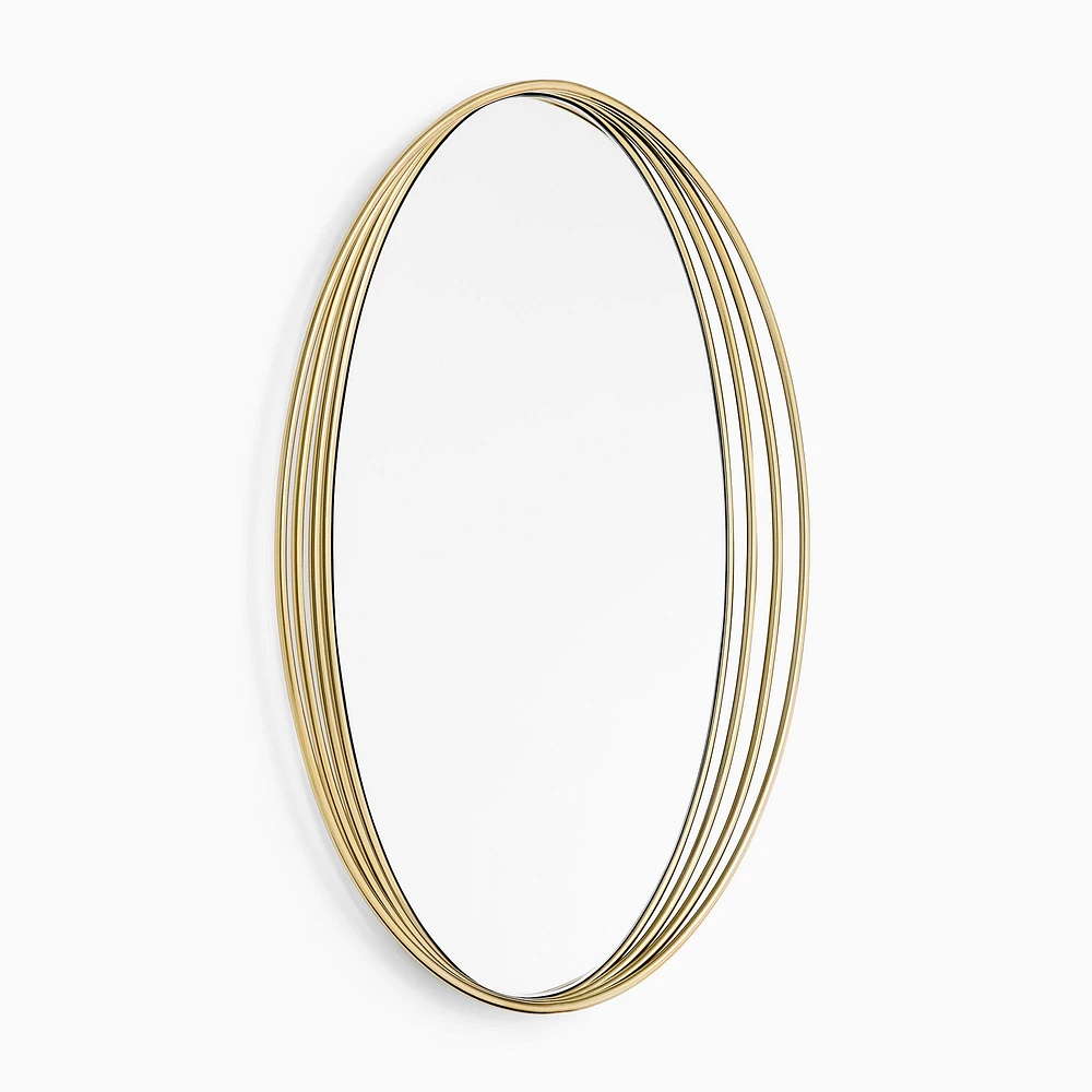 Zelda Metal Oval Wall Mirror | West Elm