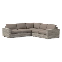 Urban Outdoor 3-Piece L-Shaped Sectional Cushion Covers | West Elm