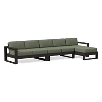 Portside Outside 3-Piece Long Chaise Sectional Outdoor Cushion Covers | West Elm