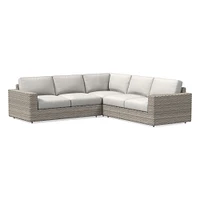 Urban Outdoor 3-Piece L-Shaped Sectional Cushion Covers | West Elm