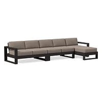 Portside Outside 3-Piece Long Chaise Sectional Outdoor Cushion Covers | West Elm