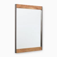 Industrial Wood Wall Mirror | West Elm