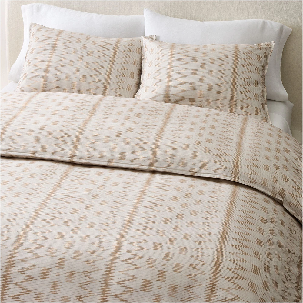 Watercolor Ikat Duvet Cover & Shams | West Elm