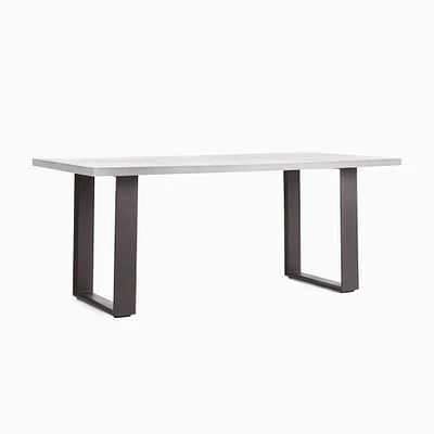 Portside Aluminum Outdoor Concrete Dining Table (72") | West Elm