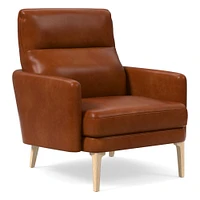 Auburn Leather High-Back Chair | West Elm