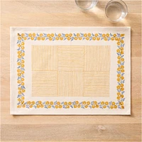 Soil to Studio Shikha Block-Printed Cotton Placemats (Set of 2) | West Elm