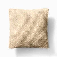 Heathered Basketweave Wool Pillow Cover | West Elm