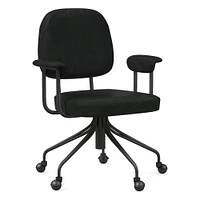 Cash Leather Swivel Office Chair | West Elm