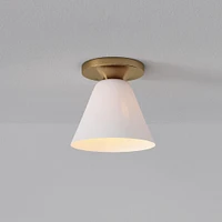 Sculptural Cone Flush Mount | West Elm