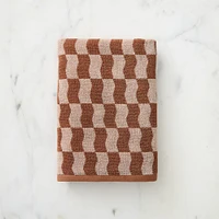 Wavy Blocks Towels | West Elm