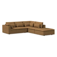 Harmony Modular Leather Piece Chaise Sectional | Sofa With West Elm