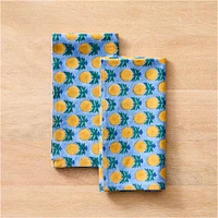 Soil to Studio Shama Block-Printed Cotton Napkins (Set of 2) | West Elm