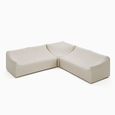 Hargrove Outdoor 3-Piece L-Shaped Sectional Protective Cover | West Elm