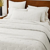 Washed Cotton Percale Quilt & Shams | West Elm