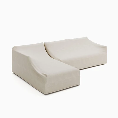 Hargrove Outdoor 2-Piece Chaise Sectional Protective Cover | West Elm