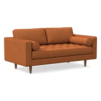 Dennes Leather Sofa (72"–88") | West Elm