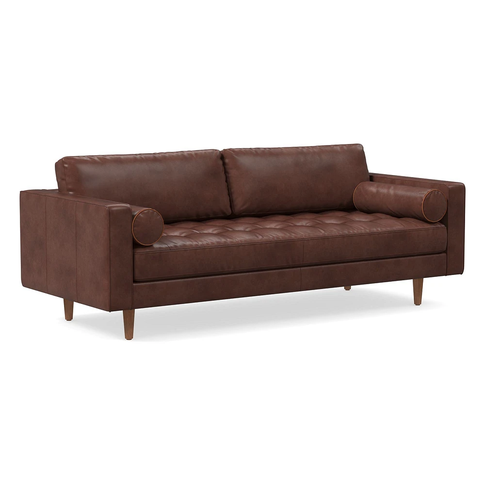Dennes Leather Sofa (72"–88") | West Elm