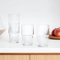 Essential Stacking Drinking Glass Collection | West Elm