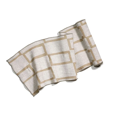 Willow Ship Linen Table Runner - Window | West Elm