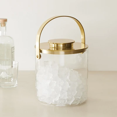 Archer Barware Ice Bucket w/ Tongs | West Elm