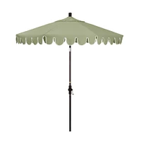 Scallop Edge Outdoor Umbrella (9') | West Elm