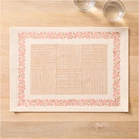 Soil to Studio Shikha Block-Printed Cotton Placemats (Set of 2) | West Elm