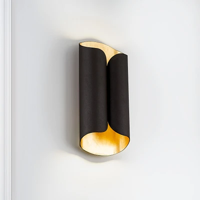 Gold Leaf LED Sconce | West Elm