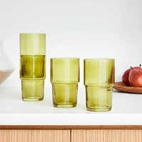 Essential Stacking Drinking Glass Collection | West Elm