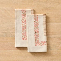 Soil to Studio Mehak Block-Printed Cotton Napkins (Set of 2) | West Elm