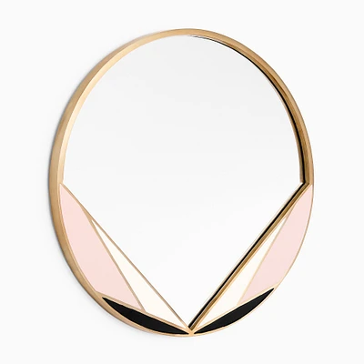 Deco Brass Wall Mirror | West Elm