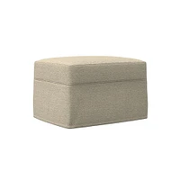 Haven Slipcover Ottoman | West Elm