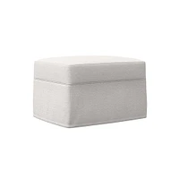 Haven Slipcover Ottoman | West Elm