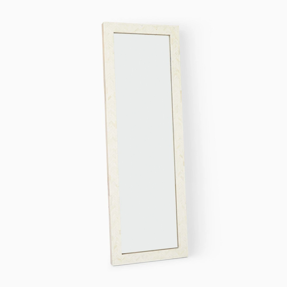 Parsons Bone Inlay Floor Mirror | West Elm