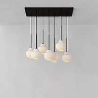 Sculptural -Light Ribbed Chandelier | West Elm