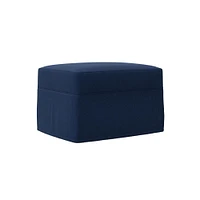 Haven Slipcover Ottoman | West Elm