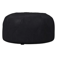 Brighton Leather Ottoman | West Elm