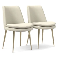 Finley Low-Back Leather Dining Chair (Set of 2) | West Elm