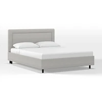 Upholstered Bordered Platform Bed | West Elm