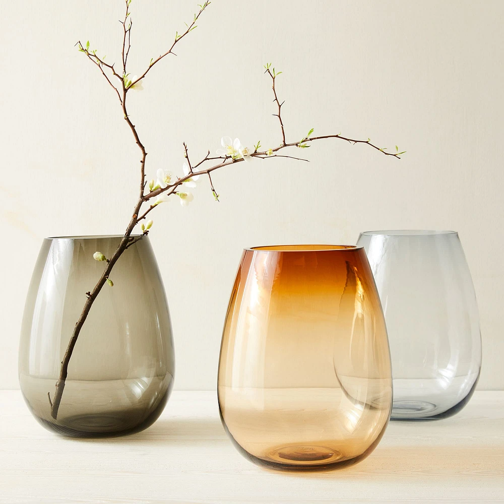 Foundations Large Glass Vases | West Elm