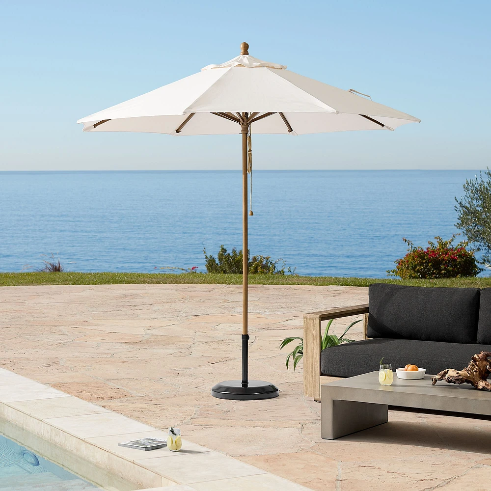 Round Outdoor Umbrella (9') | West Elm