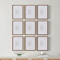 Multi-Mat Wood Gallery Frames - Walnut | West Elm