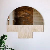 Candice Luter Duet Fringe Half Circle Wall Mirror | West Elm