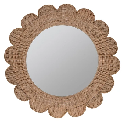 Zachery Rattan Wall Mirror | West Elm