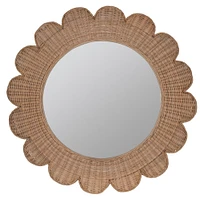 Zachery Rattan Wall Mirror | West Elm