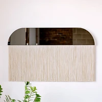 Candice Luter Sonata Slim Wall Mirror w/ Fringe | West Elm