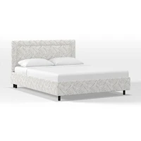 Upholstered Bordered Platform Bed | West Elm