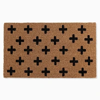 Nickel Designs Hand-Painted Doormat - Swiss Cross | West Elm