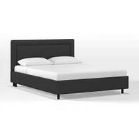 Upholstered Bordered Platform Bed | West Elm