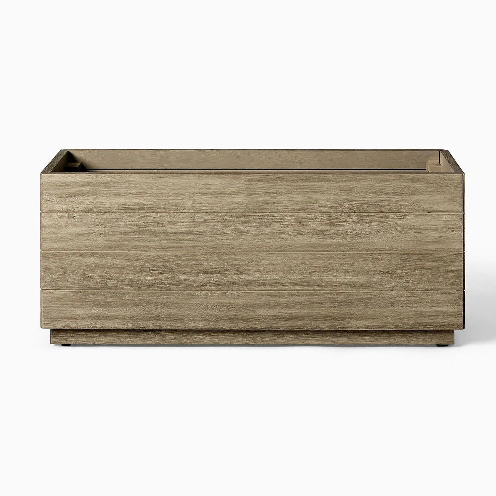 Portside Wood Indoor/Outdoor Trough Planter | West Elm